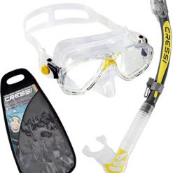 Specials Cressi Marea Alpha Ultra Dry Mask & Snorkel Set Clear/Yellow