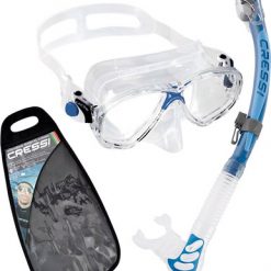 Specials Cressi Marea Alpha Ultra Dry Mask & Snorkel Set Clear/Blue