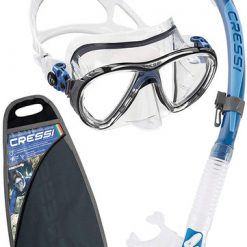 Specials Cressi Big Eyes Evolution Alpha Ultra Dry Mask & Snorkel Set Blue