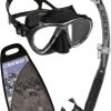 Specials Cressi Big Eyes Evolution Alpha Ultra Dry Mask & Snorkel Set Black/Black