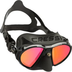 Masks Cressi Zeus Dive Mask Black/Black Frame Iridium Lens