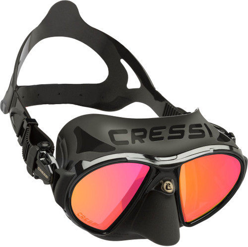 Masks Cressi Zeus Dive Mask Black/Black Frame Iridium Lens 1 Masks Cressi Zeus Dive Mask Black/Black Frame Iridium Lens