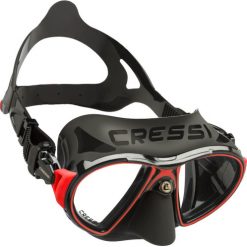 Masks Cressi Zeus Dive Mask Black/Red Frame