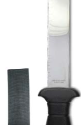 Knives Land & Sea Abalone Tool Square Edge With Measure Dive Knife