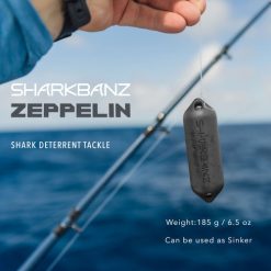 Crimps & Rigging Sharkbanz Zeppelin Deterrent Sinker -Dive & Spear Sales Sharkbanz Fishing Zeppelin Square Vertical Product Zeppelin Logo 3 Tackle Web 1800x 90825.1623050361
