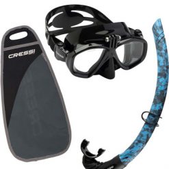 Specials Cressi Action Free Mask & Snorkel Set Black / Blue Hunter