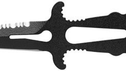 Knives Mac Coltellerie Apnea 9 BE Black Dive Knife With Lanyard