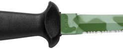 Knives Mac Coltellerie Sub 11 D2 Camo Green Dive Knife With Lanyard